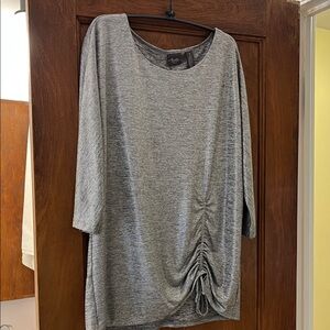 Chicos Travelers Gray Tunic Top